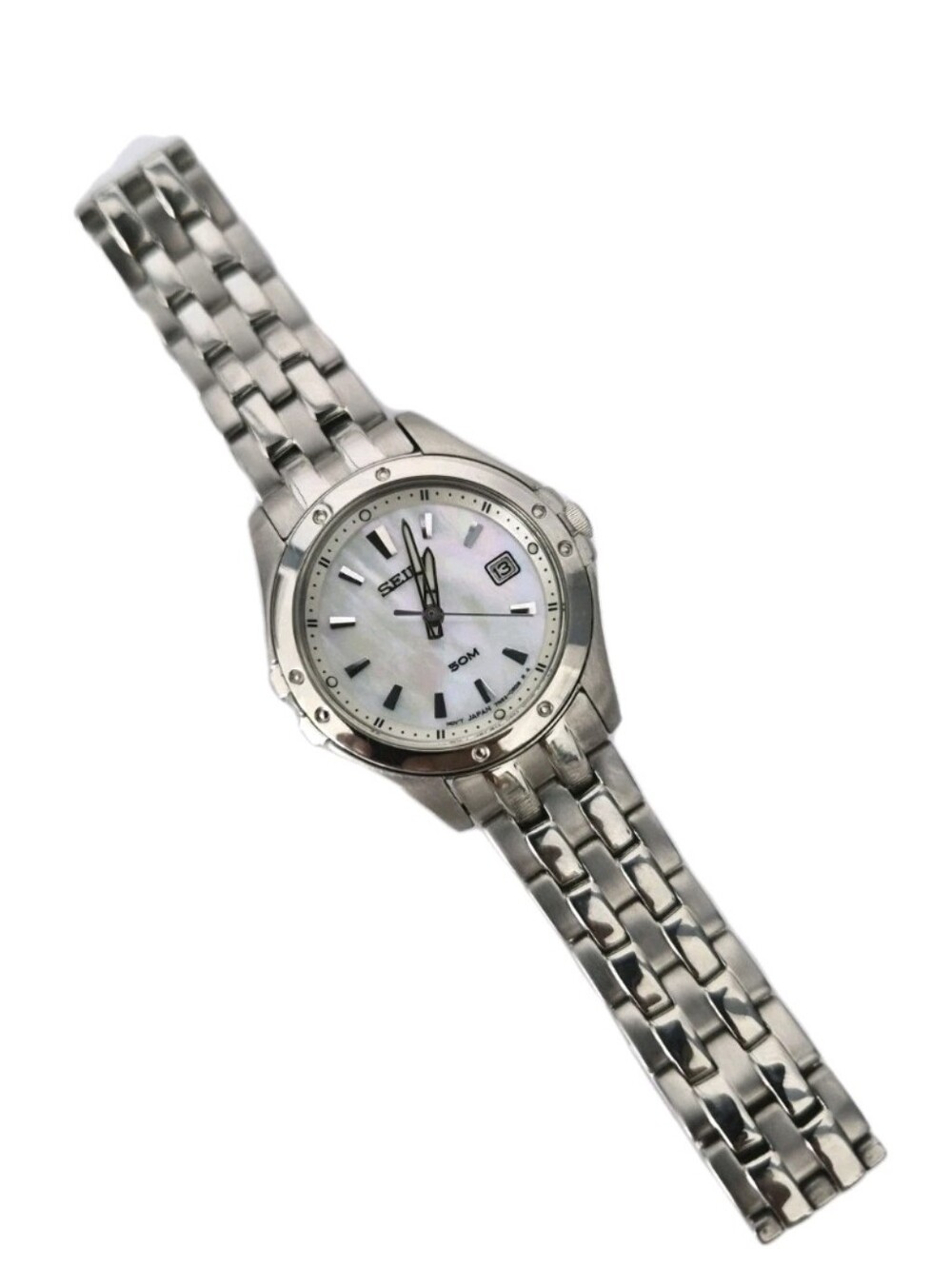 Seiko 7N82-0GR0 MOP Date Women's Watch. - Picture 6 of 12